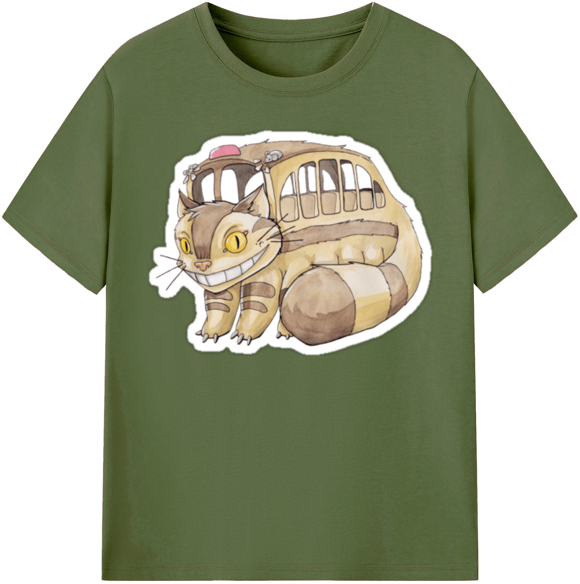 （画像用） となりのトトロ 草壁メイ 草壁サツキ My Neighbor Totoro Satsuki Kusakabe Mei Kusakabe 綿100％半袖Tシャツ（フロントプリント）